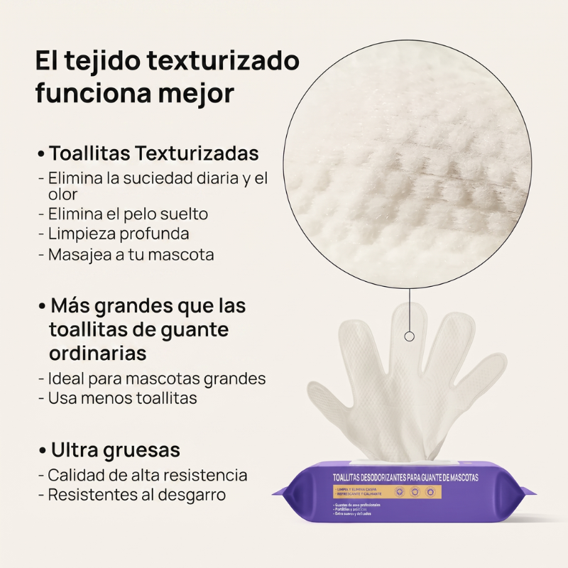 Guante Limpiador Instantáneo Perros